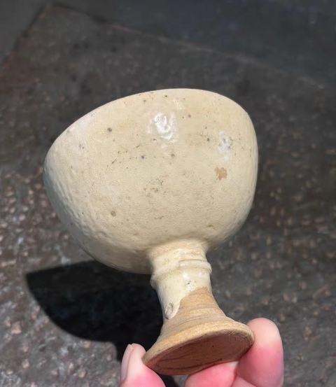 古玩陶瓷高足杯真品鑒賞圖