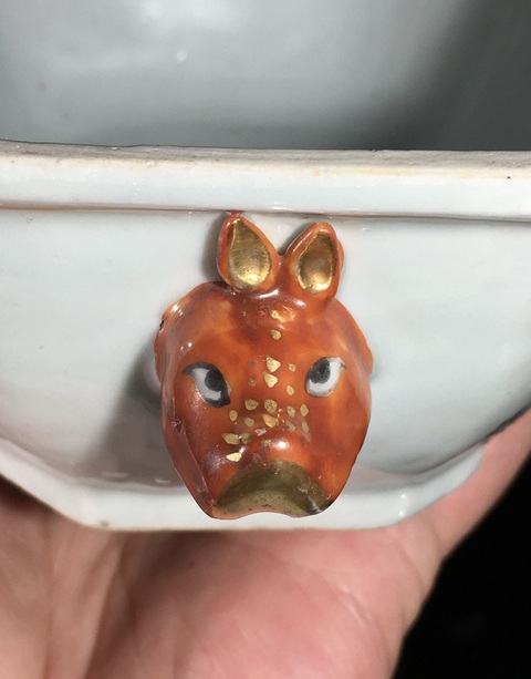 古玩陶瓷乾隆粉彩花卉紋蓋盒拍賣，當前價格2200元