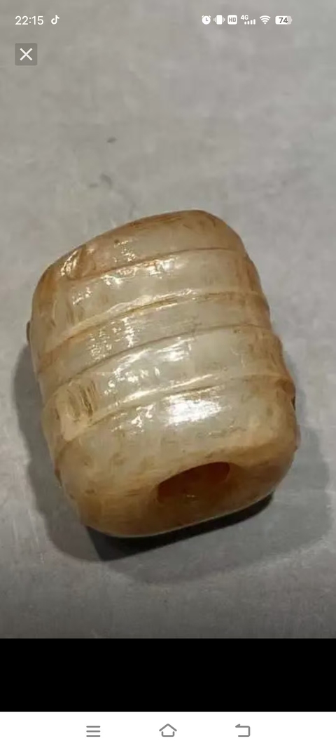 古玩玉器仿古玉勒子真品鑒賞圖