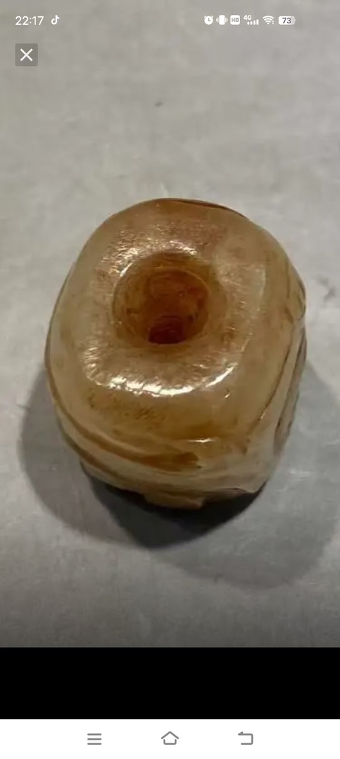 古玩玉器仿古玉勒子真品鑒賞圖