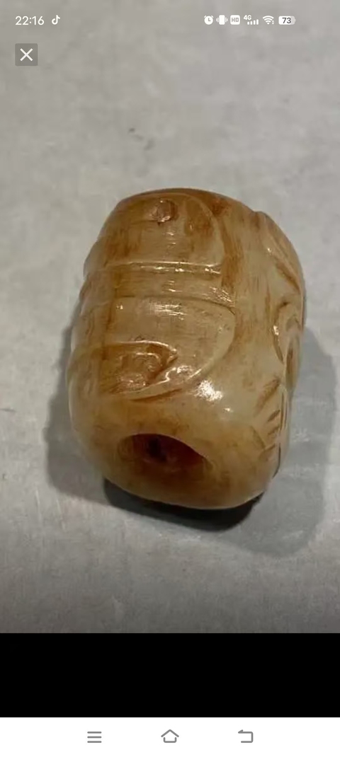 古玩玉器仿古玉勒子真品鑒賞圖