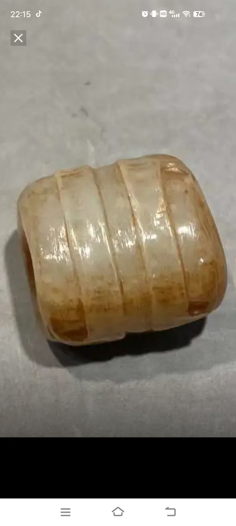 古玩玉器仿古玉勒子真品鑒賞圖