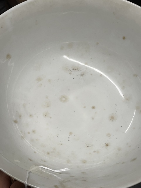 古玩陶瓷清雍正 安窯粉彩花卉紋碗真品鑒賞圖