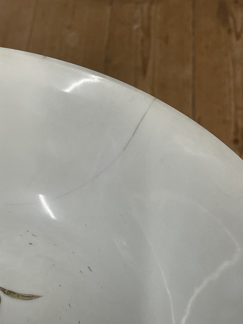 古玩陶瓷清雍正 安窯粉彩花卉紋碗真品鑒賞圖