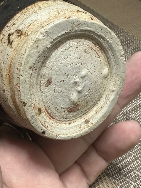 古玩陶瓷吉州窯灑花執壺，不排除復燒真品鑒賞圖