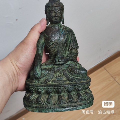 古玩銅器銅釋迦摩尼真品鑒賞圖