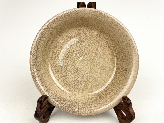 古玩陶瓷清晚期·哥釉洗真品鑒賞圖