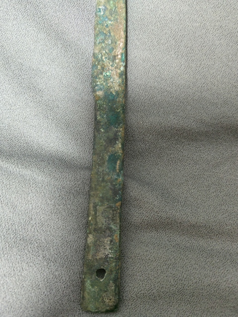 古玩銅器戰漢削刀真品鑒賞圖