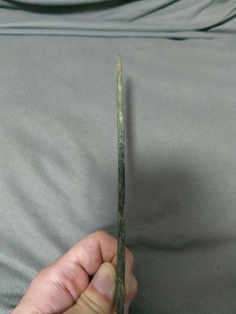 古玩銅器戰漢削刀真品鑒賞圖