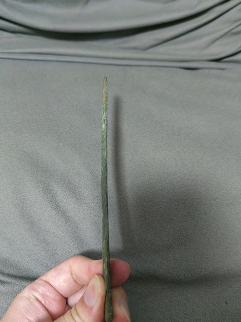 古玩銅器戰漢削刀真品鑒賞圖