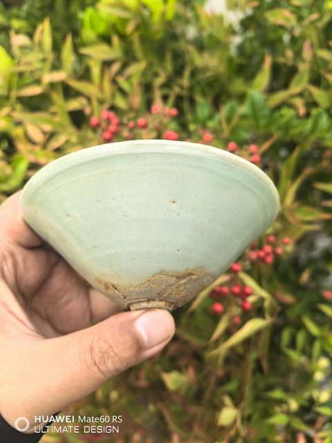 古玩陶瓷青釉娃娃盞真品鑒賞圖