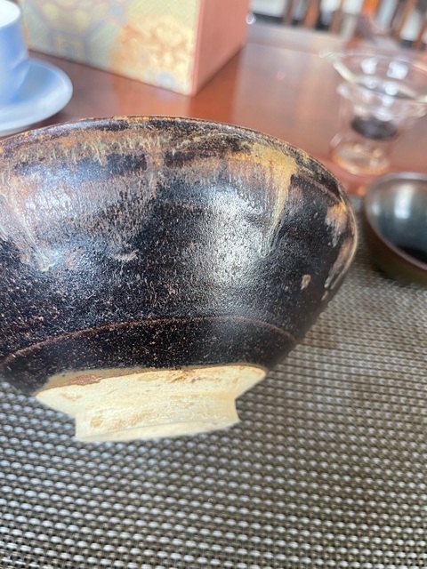 古玩陶瓷吉州窯鳳紋茶盞真品鑒賞圖