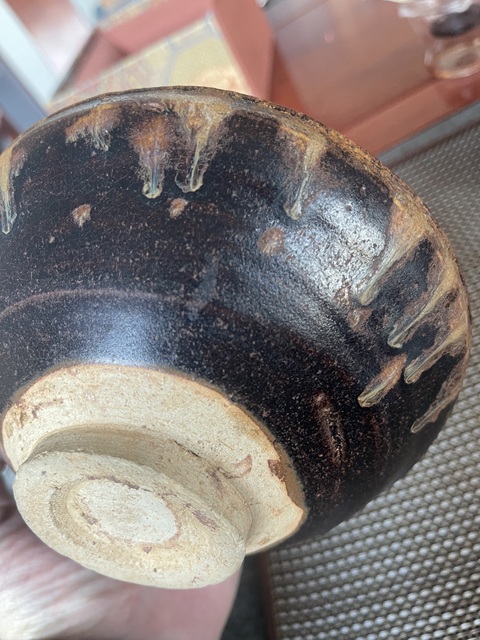 古玩陶瓷吉州窯鳳紋茶盞真品鑒賞圖