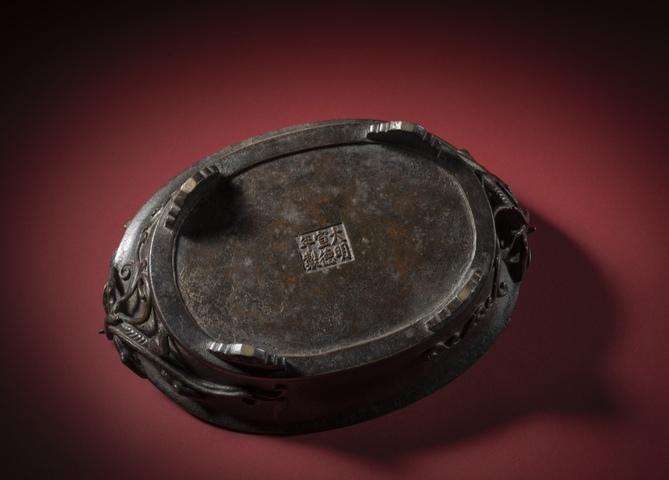 古玩銅器龍耳爐真品鑒賞圖