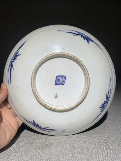 古玩陶瓷【傳世精品】清中期 青花鳳穿牡丹紋大盤【收藏珍品】【頂級畫工】拍賣，當前價格0元