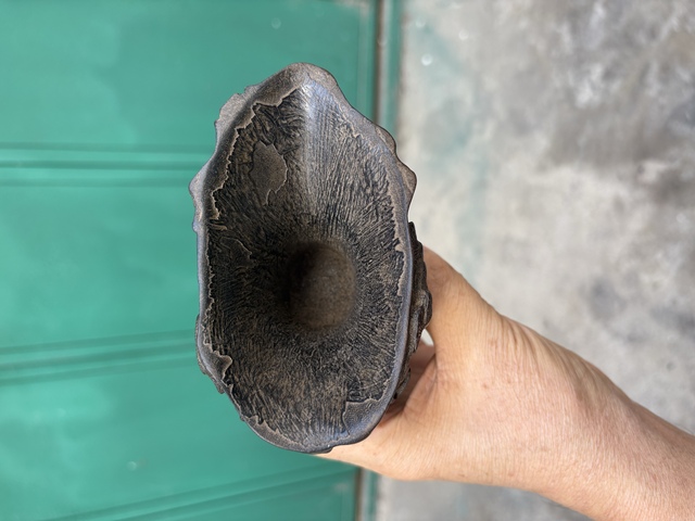 古玩雜項沉香木梅樁杯真品鑒賞圖