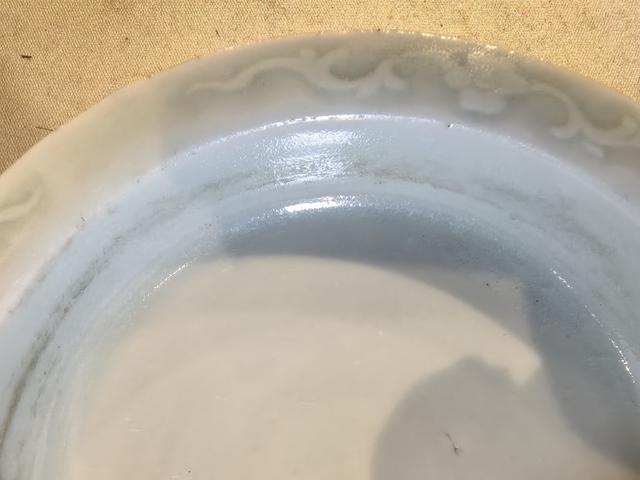 古玩陶瓷清晚期，粉青釉盆托真品鑒賞圖