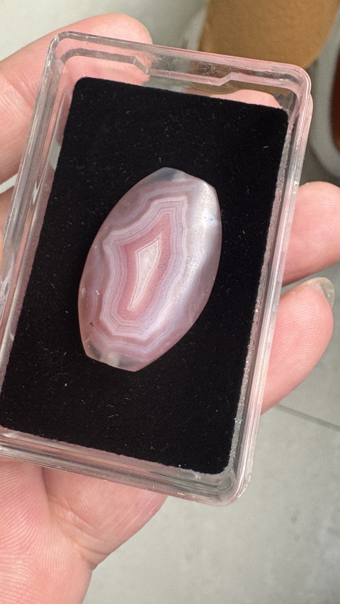 古玩玉器瑪瑙板珠真品鑒賞圖