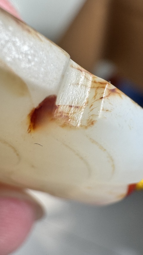 古玩玉器和田玉獸面紋佩真品鑒賞圖