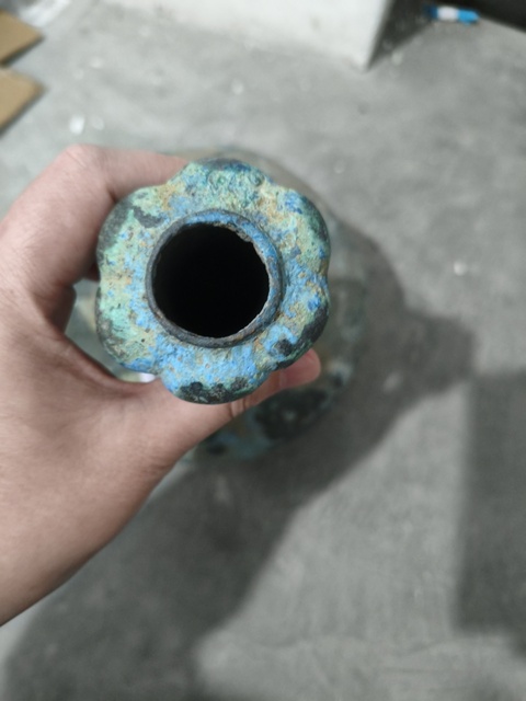 古玩陶瓷蒜頭瓶真品鑒賞圖