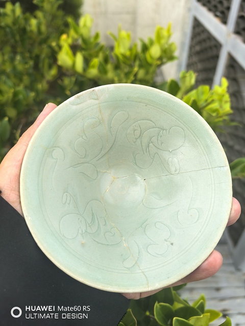 古玩陶瓷青釉娃娃盞真品鑒賞圖