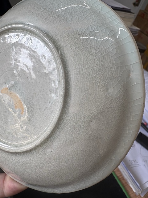 古玩陶瓷影青印花盤拍賣，當前價格4566元