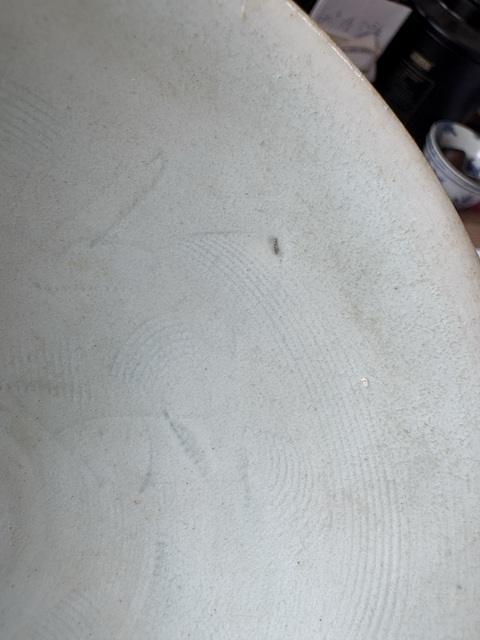 古玩陶瓷影青刻花蓖紋碗真品鑒賞圖