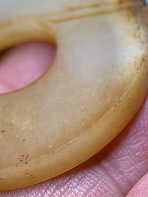 古玩玉器漢代紅沁玉璧1拍賣，當前價格28800元