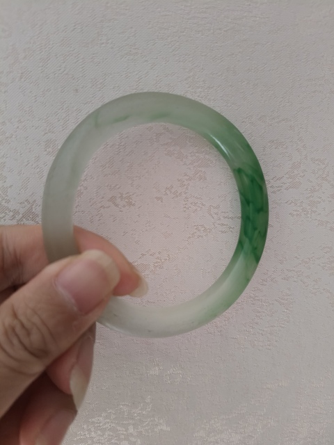 古玩玉器老琉璃手鐲真品鑒賞圖