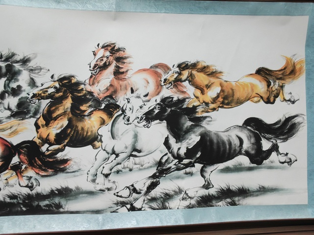 古玩字畫馬到成功真品鑒賞圖