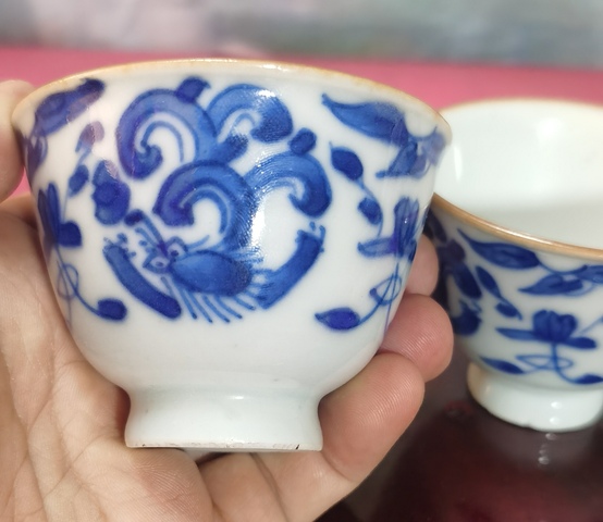 古玩陶瓷青花杯真品鑒賞圖