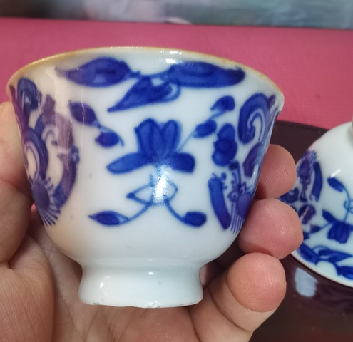 古玩陶瓷青花杯真品鑒賞圖