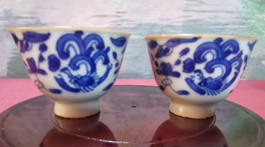 古玩陶瓷青花杯真品鑒賞圖