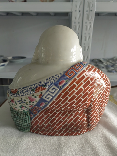 古玩陶瓷彌勒佛塑像真品鑒賞圖