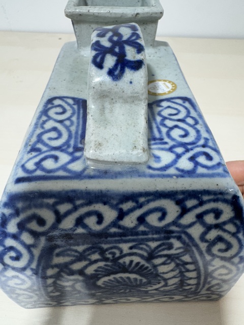 古玩陶瓷嘉道青花虎子真品鑒賞圖