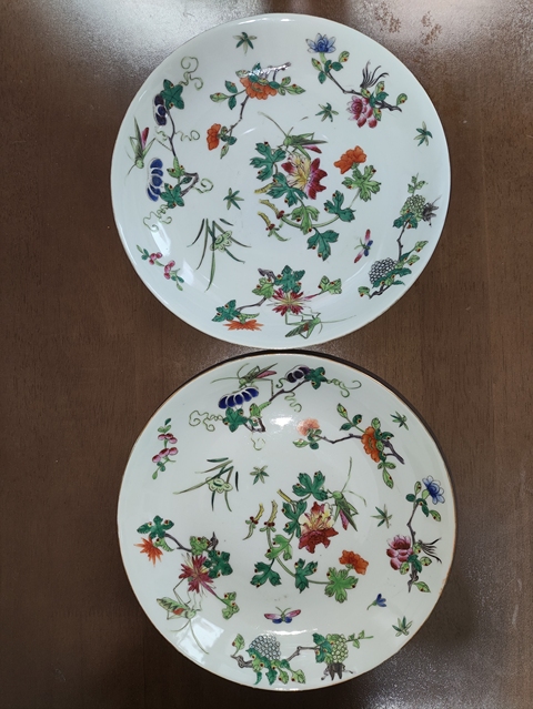 古玩陶瓷飛黃騰達粉彩盤真品鑒賞圖