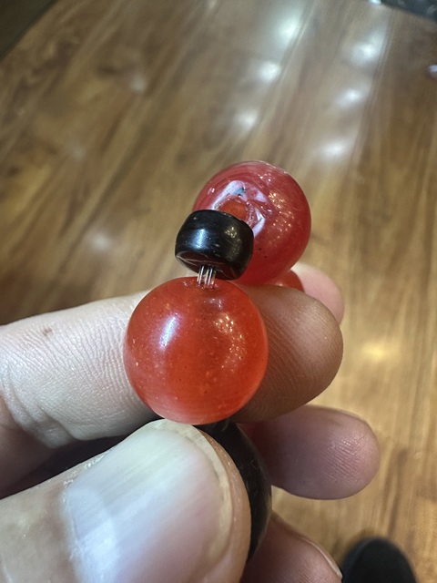 古玩玉器老琉璃珠串拍賣，當前價格1888元