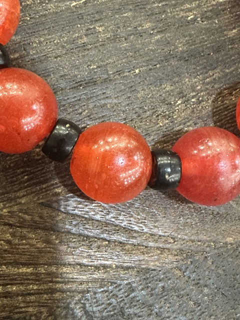 古玩玉器老琉璃珠串拍賣，當前價格1888元