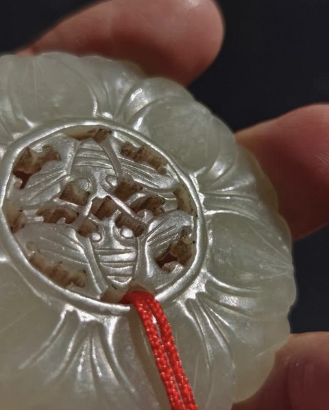 古玩玉器和田玉雕“蝴蝶佩”真品鑒賞圖