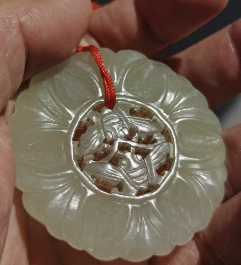 古玩玉器和田玉雕“蝴蝶佩”真品鑒賞圖