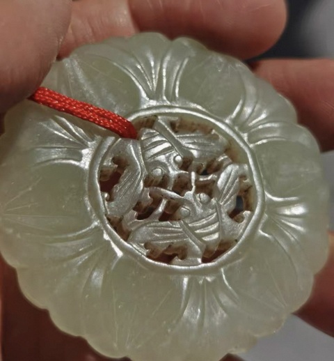 古玩玉器和田玉雕“蝴蝶佩”真品鑒賞圖