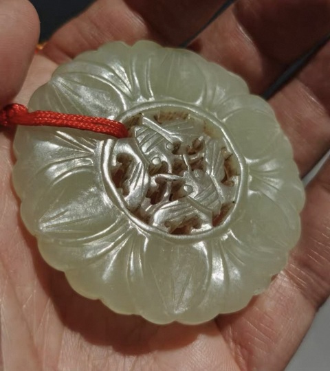 古玩玉器和田玉雕“蝴蝶佩”真品鑒賞圖