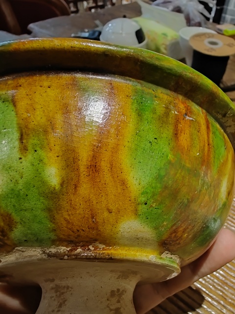 古玩陶瓷三彩行爐真品鑒賞圖