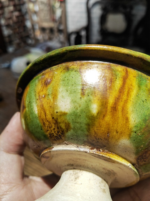 古玩陶瓷三彩行爐真品鑒賞圖