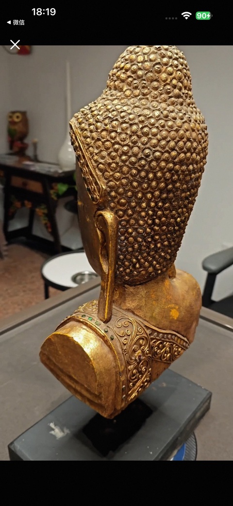 古玩雜項佛頭真品鑒賞圖