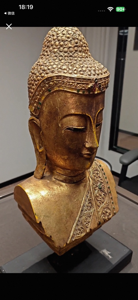 古玩雜項佛頭真品鑒賞圖