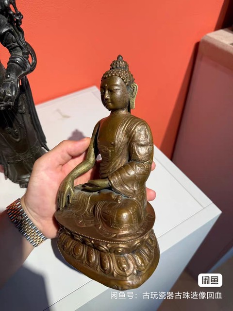 古玩銅器釋迦牟尼佛真品鑒賞圖