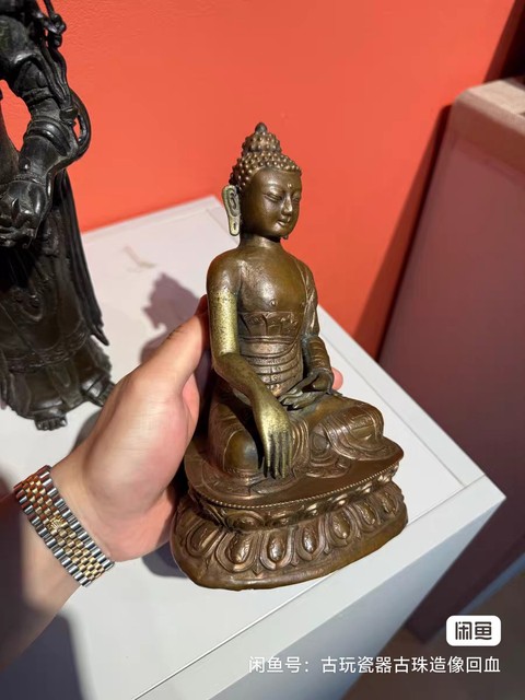 古玩銅器釋迦牟尼佛真品鑒賞圖