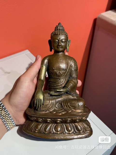 古玩銅器釋迦牟尼佛真品鑒賞圖