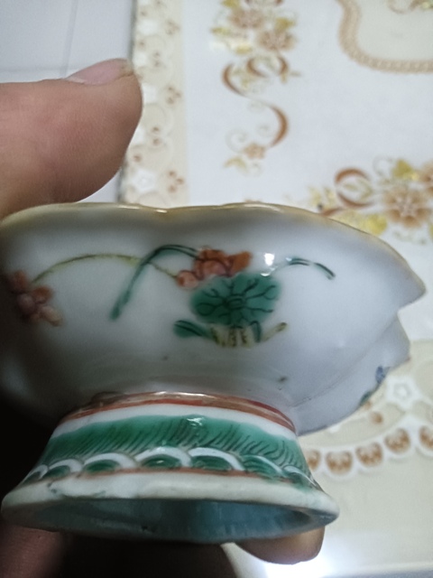 古玩陶瓷粉彩金玉滿堂紋貢盤拍賣，當前價格1588元